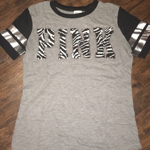 PINK Victoria's Secret Tops - PINK Gray T-Shirt